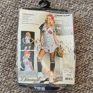 Dreamgirl Grand Slam Costume - Blue and White